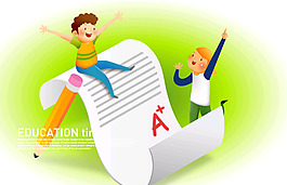 韓國卡通人物矢量圖下載