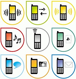 手機矢量圖標素材