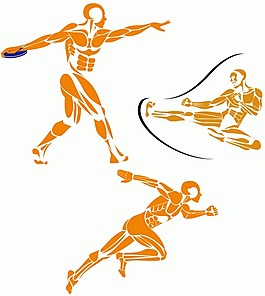 3款運(yùn)動(dòng)人物矢量素材