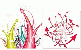 2款動(dòng)感箭頭矢量素材