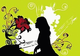 女性时尚花纹