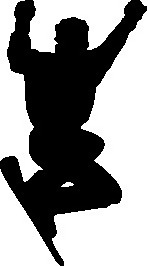 溜冰人物矢量圖