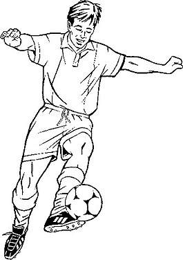 足球運(yùn)動(dòng)矢量圖