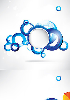 動感方塊圓環(huán)背景矢量素材