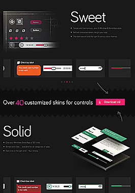 sugarui for windows 8 的設計分層文件矢量素材