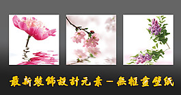最新裝飾設(shè)計無框畫壁紙畫