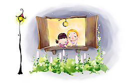 夢幻 童年矢量 卡通高清壁紙