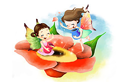 夢(mèng)幻 童年矢量 卡通高清壁紙