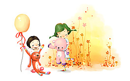 夢幻 童年矢量 卡通高清壁紙