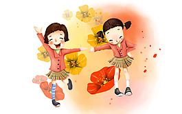 夢(mèng)幻 童年矢量 卡通高清壁紙