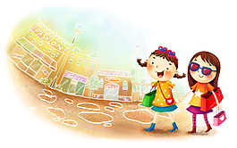 夢幻 童年矢量 卡通高清壁紙