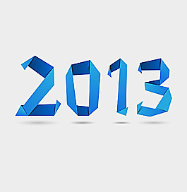 折紙風格2013藝術字體