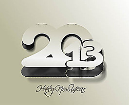 立體效果2013主題創(chuàng)意矢量素材01