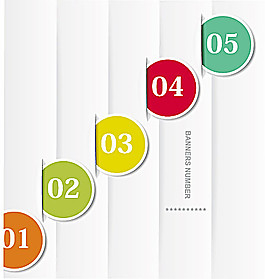 炫彩數字banner矢量素材03