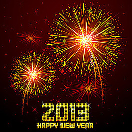 2013璀璨新年背景矢量素材03