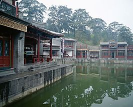 古代建筑自然景观 图