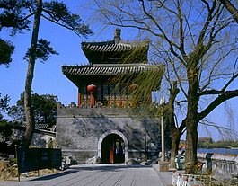 明清建筑城门洞城楼明清宫殿设计图片