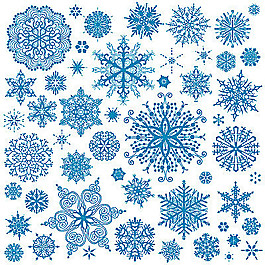 精美雪花背景矢量05