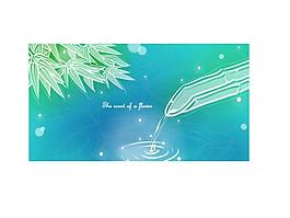 綠色夢(mèng)幻背景矢量素材