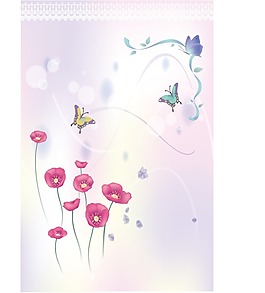 移門圖片心靈花園{紫色｝