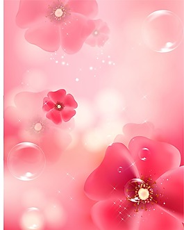 移門圖片下載夢幻粉紅花朵