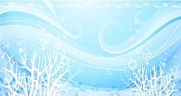 玻璃移门装饰图片冰雪 蓝色
