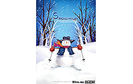 雪人滑雪