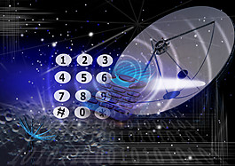 現代通信科技網站設計廣告創意藍色星空篇