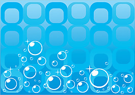 藍色氣泡廣告海報背景