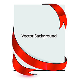 精美絲帶背景板矢量素材