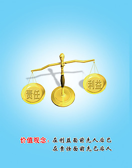 文化展板设计价值观念