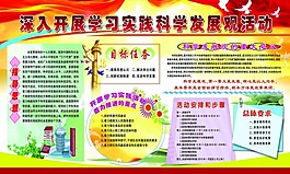 深入開展學習實踐科學發(fā)展觀活動宣傳展板