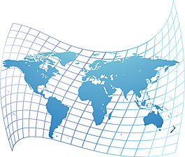 世界地图网格海报背景素材