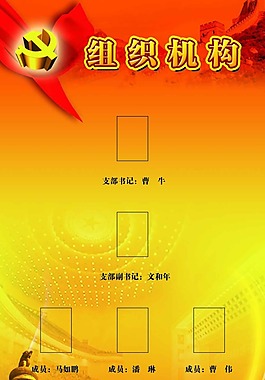 黨建展板組織機(jī)構(gòu)宣傳畫