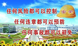 工地安全生產(chǎn)展板任何事幫都可以避免宣傳畫