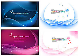 潮流時尚動感背景矢量素材