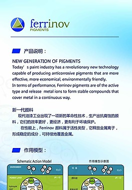 新一代颜料产品说明宣传画