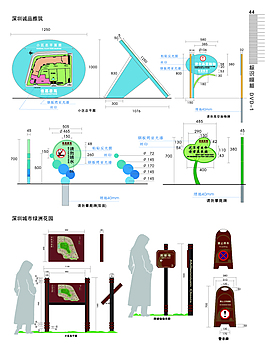 高檔小區導視系統設計制作圖樣