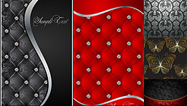 復(fù)古底紋裝飾背景矢量素材