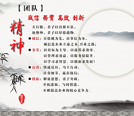 文化展板設(shè)計精神