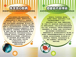 醫院宣傳畫源文件PSD心臟病和癌癥宣傳