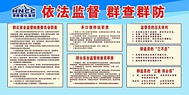 安全宣傳展板依法監(jiān)督群查群防