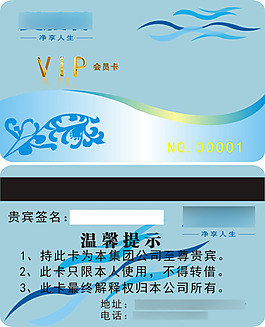 高檔SPA會(huì)所VIP貴賓卡設(shè)計(jì)CDR