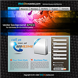 商務(wù)網(wǎng)站注冊(cè)界面設(shè)計(jì)矢量素材