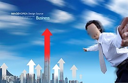 文化展板設計上升箭頭