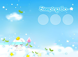 兒童卡通相冊(cè)模版 Sleeping