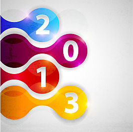 時尚炫彩2013設(shè)計矢量素材