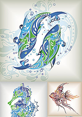極致細膩裝飾插圖矢量素材