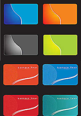 精美名片矢量素材