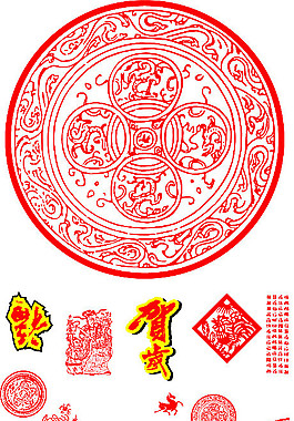傳統(tǒng)春節(jié)元素矢量素材4